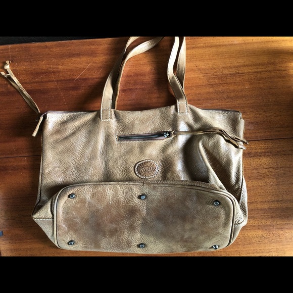 Barely used Roots Tribe Leather Large Tote - Picture 1 of 2